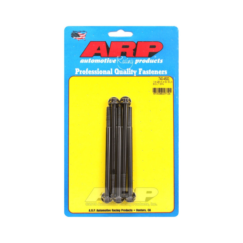 Set de șuruburi și piulițe universale ARP 1/4-28 – Oxid negru, 12 capete x 5 - ARP-740-4500 - 740-4500 - 3666618199528
